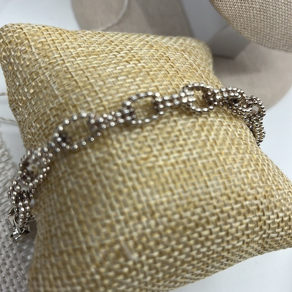 Vintage Sterling Silver Bead Bracelet Made in Guatemala 1990s - Picture 5 of 8